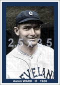 Aaron Ward - 1928 Cleveland Indians - choose a size & style