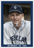 Ab Wright - 1935 Cleveland Indians - choose a size & style