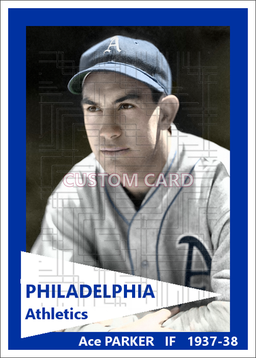 Ace Parker - 1937-38 Philadelphia Athletics - choose a size & style