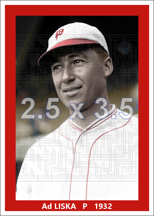 Ad Liska - 1932 Philadelphia Phillies - choose a size & style