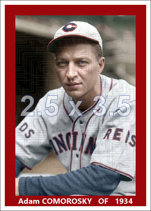 Adam Comorosky - 1934 Cincinnati Reds - choose a size & style