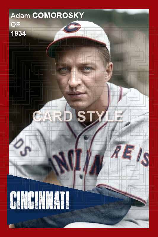 Adam Comorosky - 1934 Cincinnati Reds - choose a size & style