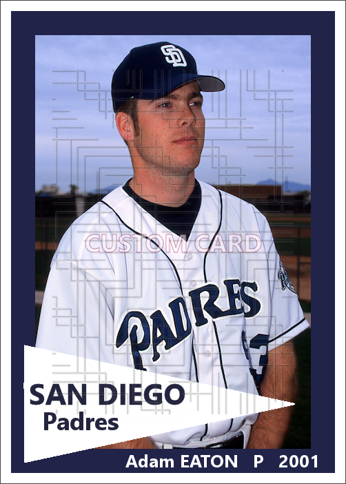 Adam Eaton - 2001 San Diego Padres - choose a size & style