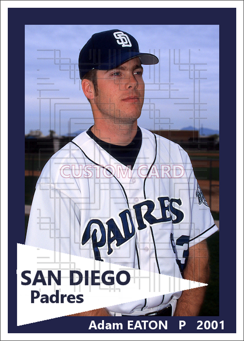 Adam Eaton - 2001 San Diego Padres - choose a size & style
