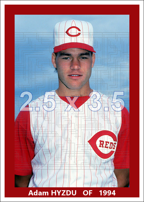 Adam Hyzdu - 1994 Cincinnati Reds - choose a size & style