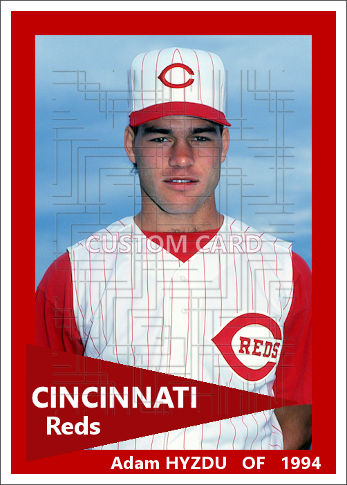 Adam Hyzdu - 1994 Cincinnati Reds - choose a size & style