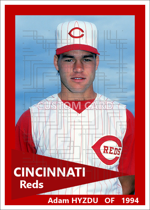 Adam Hyzdu - 1994 Cincinnati Reds - choose a size & style