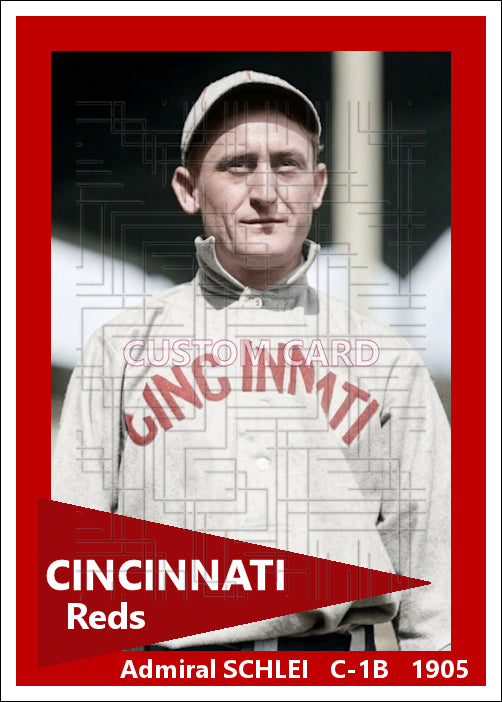 Admiral Schlei - 1905 Cincinnati Reds - choose a size & style