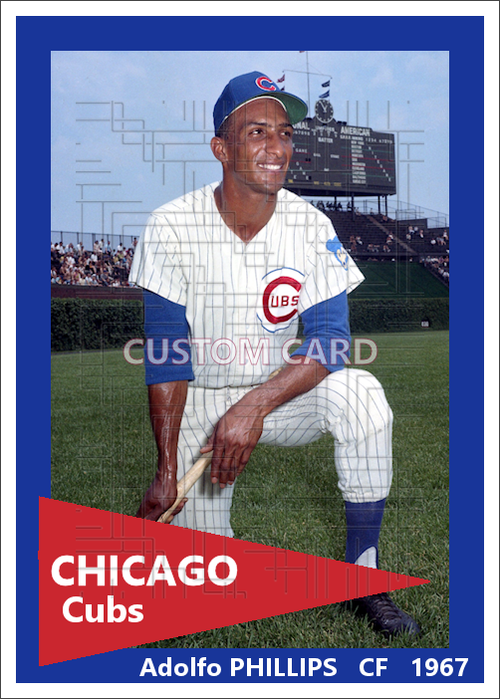 Adolfo Phillips - 1967 Chicago Cubs - choose a size & style