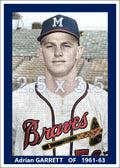Adrian Garrett - 1961-63 Milwaukee Braves - choose a size & style