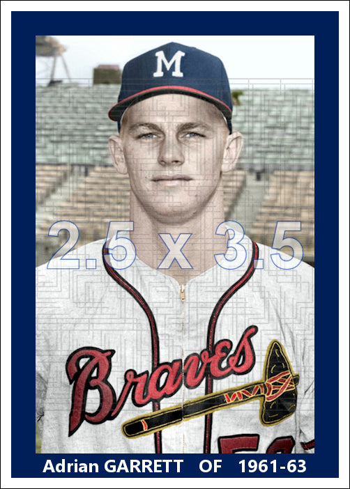 Adrian Garrett - 1961-63 Milwaukee Braves - choose a size & style