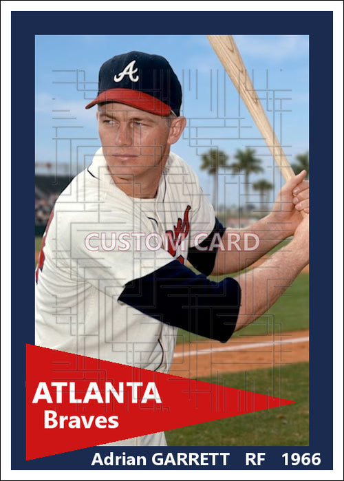 Adrian Garrett - 1966 Atlanta Braves - choose a size & style