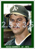 Adrian Garrett - 1972 Oakland Athletics - choose a size & style