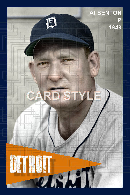 Al Benton - 1948 Detroit Tigers - choose a size & style
