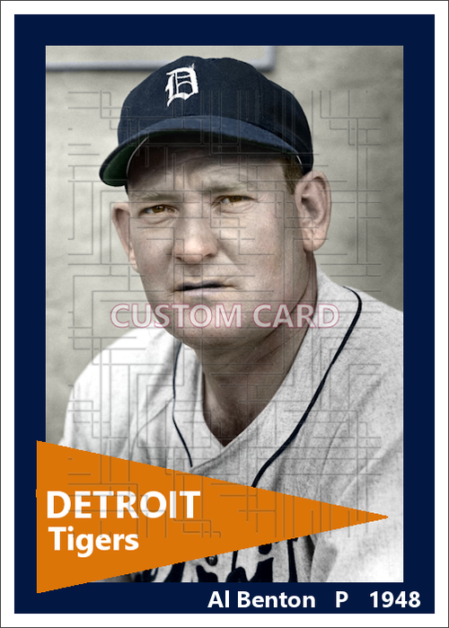 Al Benton - 1948 Detroit Tigers - choose a size & style