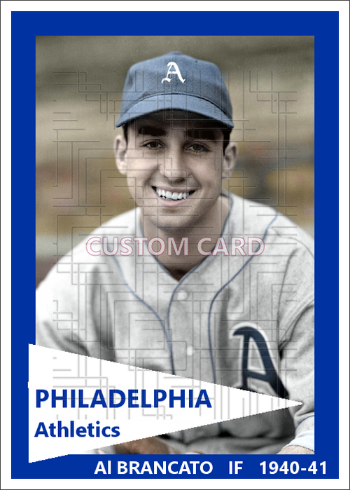 Al Brancato - 1940-41 Philadelphia Athletics - choose a size & style