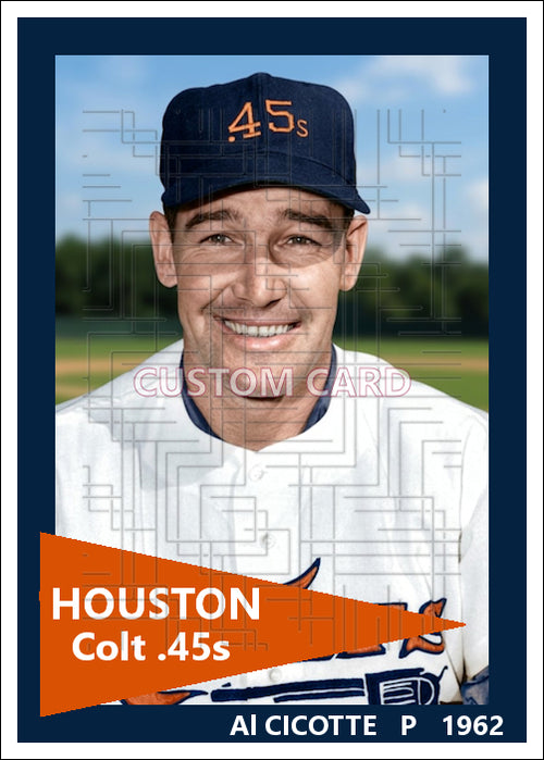 Al Cicotte - 1962 Houston Colt .45s - choose a size & style