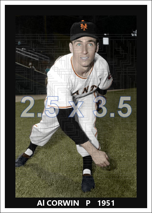 Al Corwin - 1951 New York Giants - choose a size & style