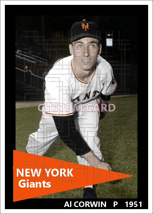 Al Corwin - 1951 New York Giants - choose a size & style