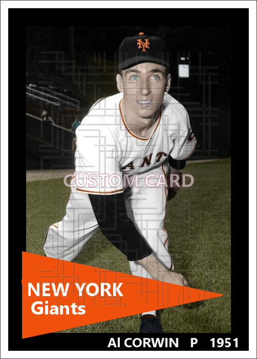 Al Corwin - 1951 New York Giants - choose a size & style