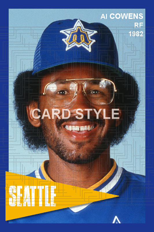 Al Cowens - 1982 Seattle Mariners - choose a size & style