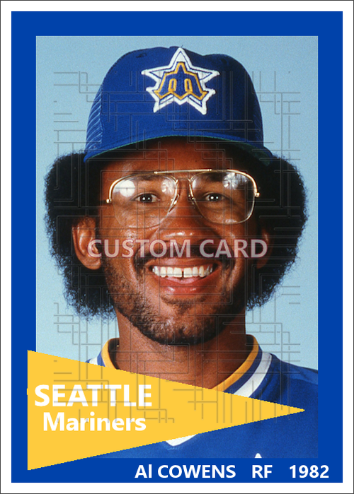 Al Cowens - 1982 Seattle Mariners - choose a size & style
