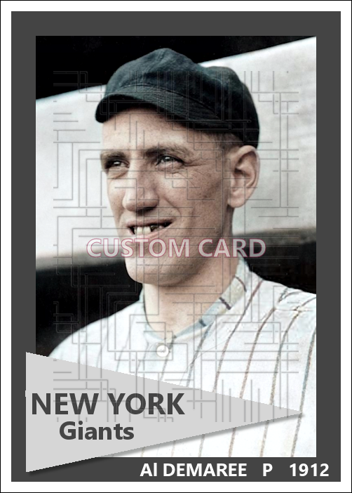 Al Demaree - 1912 New York Giants - choose a size & style