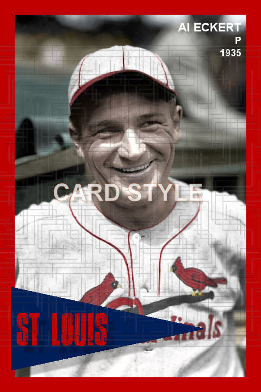 Al Eckert - 1935 St. Louis Cardinals - choose a size & style