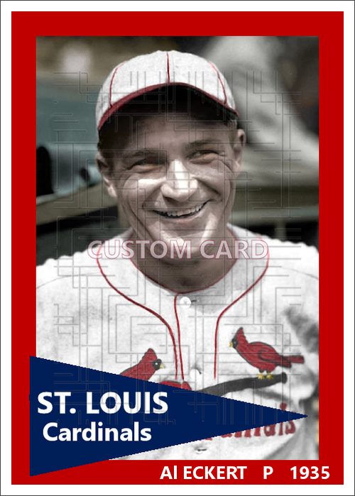 Al Eckert - 1935 St. Louis Cardinals - choose a size & style