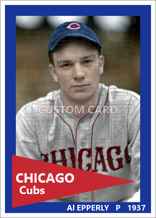 Al Epperly - 1937 Chicago Cubs - choose a size & style