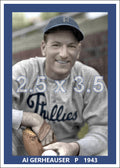 Al Gerheauser - 1943 Philadelphia Phillies - choose a size & style