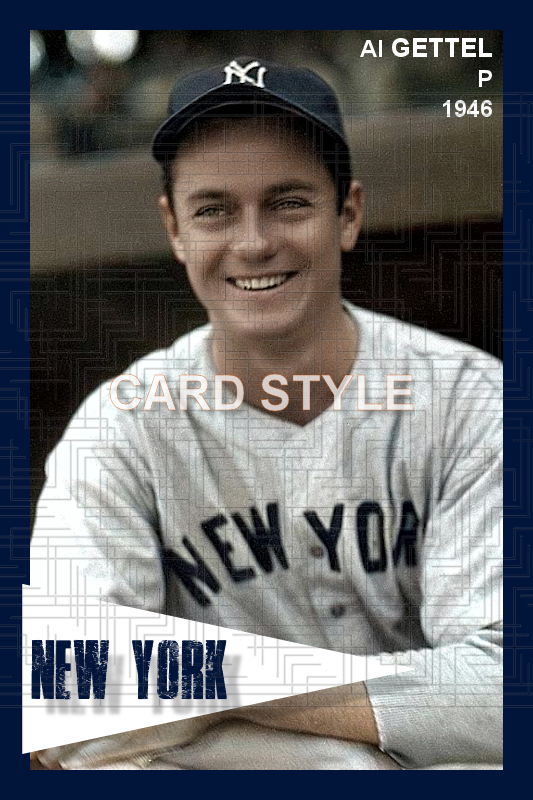 Al Gettel - 1946 New York Yankees - choose a size & style