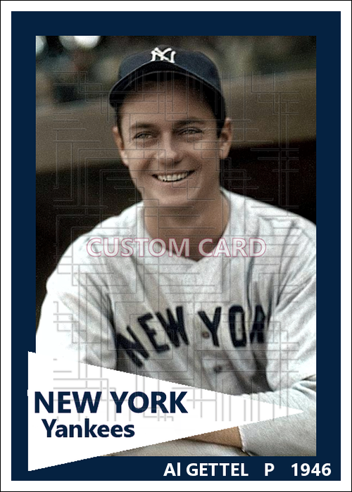 Al Gettel - 1946 New York Yankees - choose a size & style