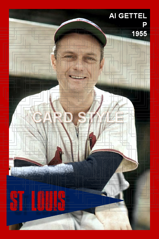 Al Gettel - 1955 St. Louis Cardinals - choose a size & style