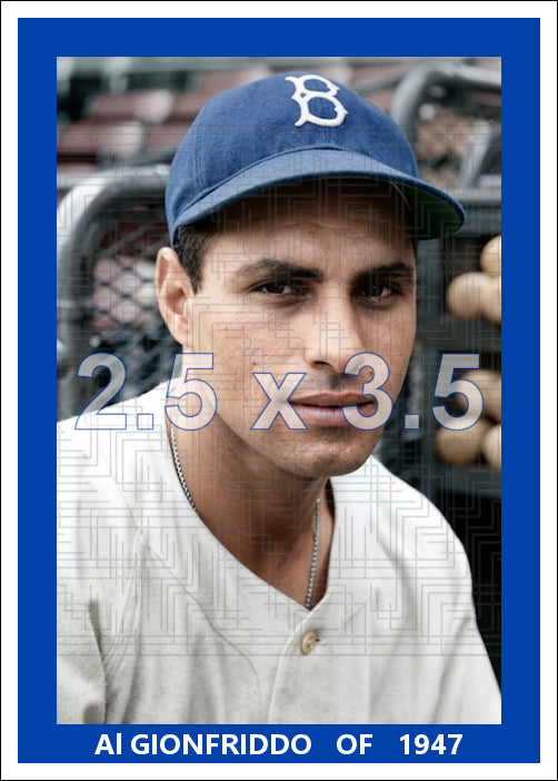 Al Gionfriddo - 1947 Brooklyn Dodgers - choose a size & style