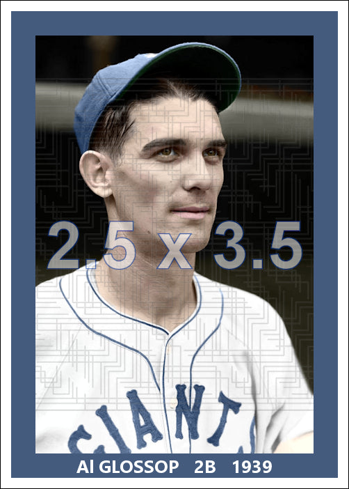 Al Glossop - 1939 New York Giants - choose a size & style