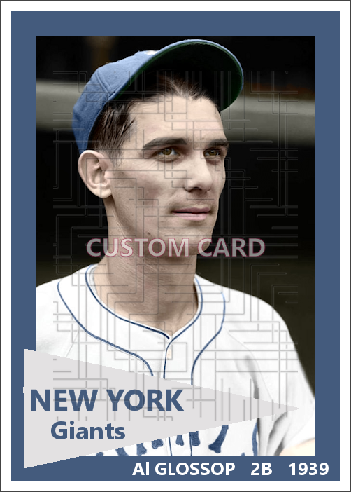 Al Glossop - 1939 New York Giants - choose a size & style