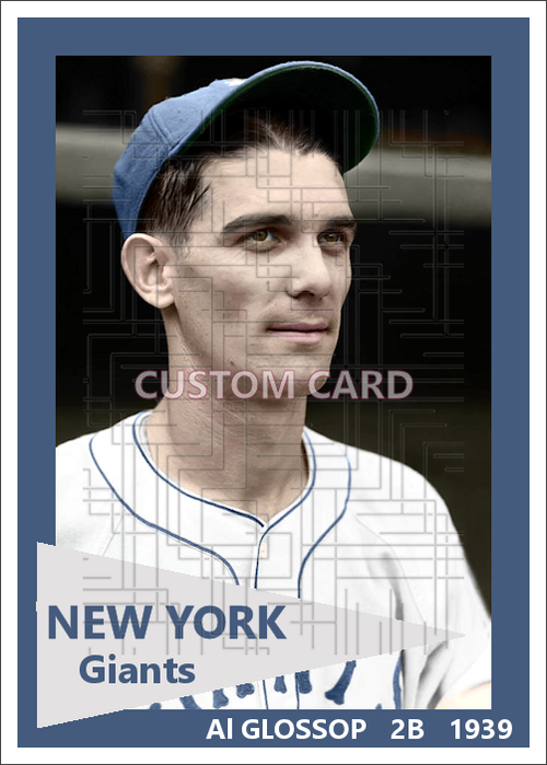 Al Glossop - 1939 New York Giants - choose a size & style