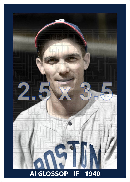 Al Glossop - 1940 Boston Bees - choose a size & style