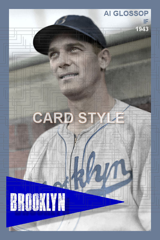 Al Glossop - 1943 Brooklyn Dodgers - choose a size & style