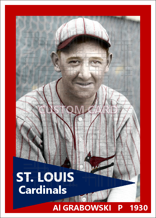 Al Grabowski - 1930 St. Louis Cardinals - choose a size & style