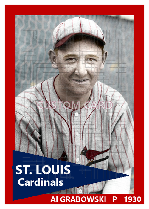 Al Grabowski - 1930 St. Louis Cardinals - choose a size & style