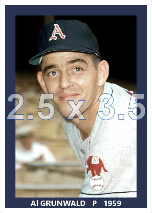 Al Grunwald - 1959 Kansas City Athletics - choose a size & style