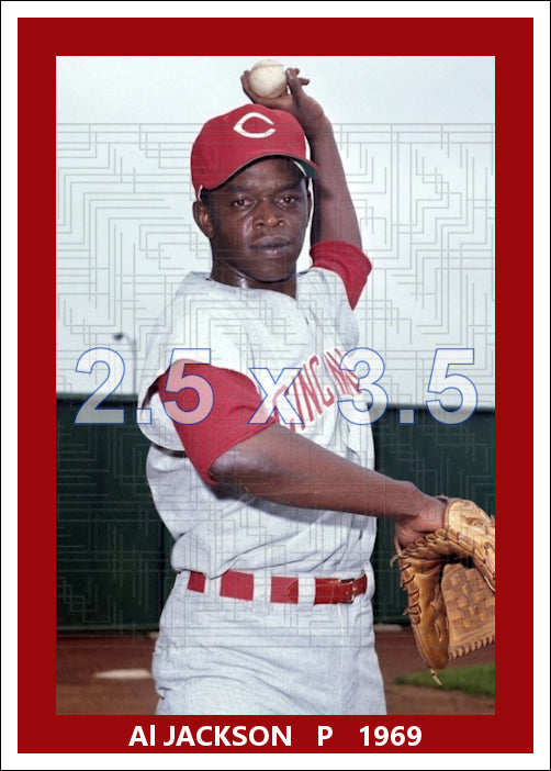 Al Jackson - 1969 Cincinnati Reds - choose a size & style