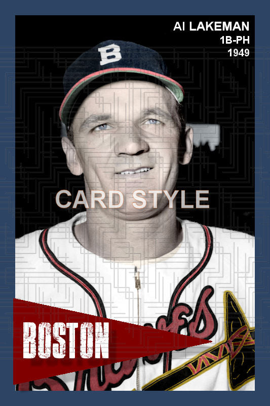 Al Lakeman - 1949 Boston Braves - choose a size & style