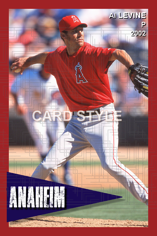 Al Levine - 2002 Anaheim Angels - choose a size & style