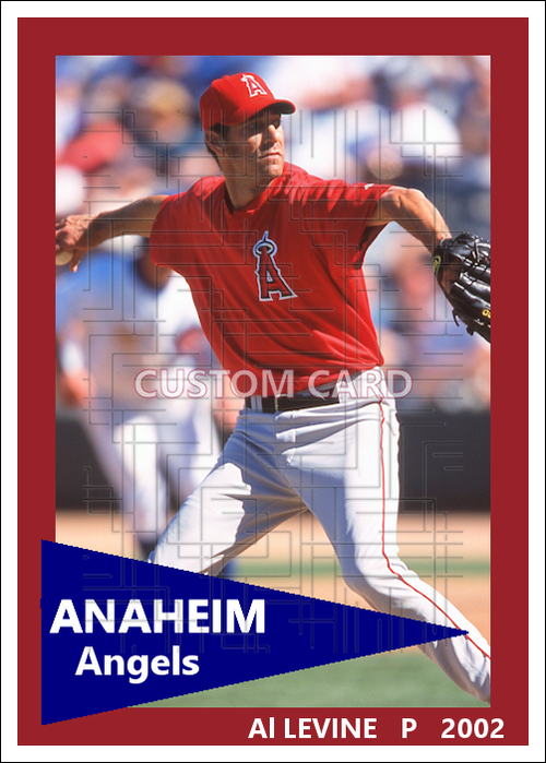 Al Levine - 2002 Anaheim Angels - choose a size & style