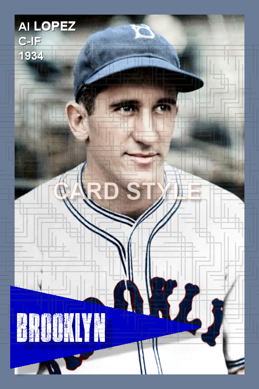 Al Lopez - 1934 Brooklyn Dodgers - choose a size & style