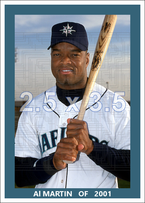 Al Martin - 2001 Seattle Mariners - choose a size & style