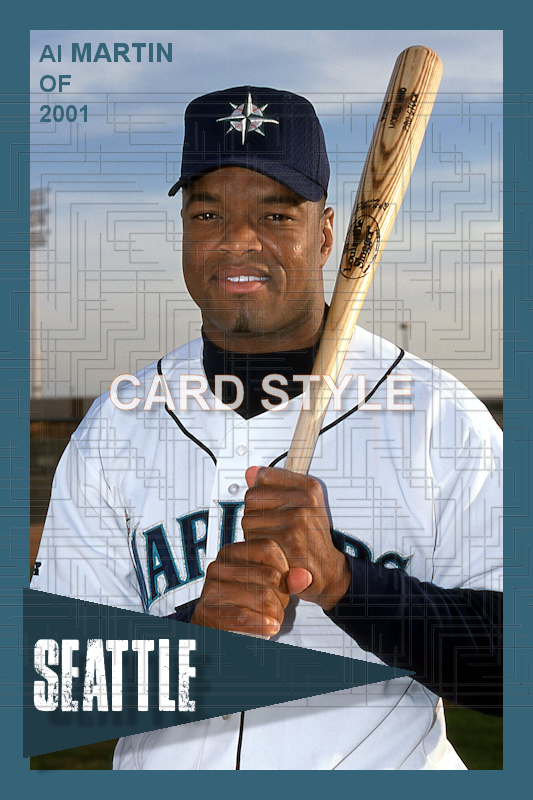Al Martin - 2001 Seattle Mariners - choose a size & style